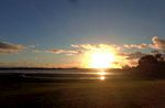 奥克兰海滨夕阳风光