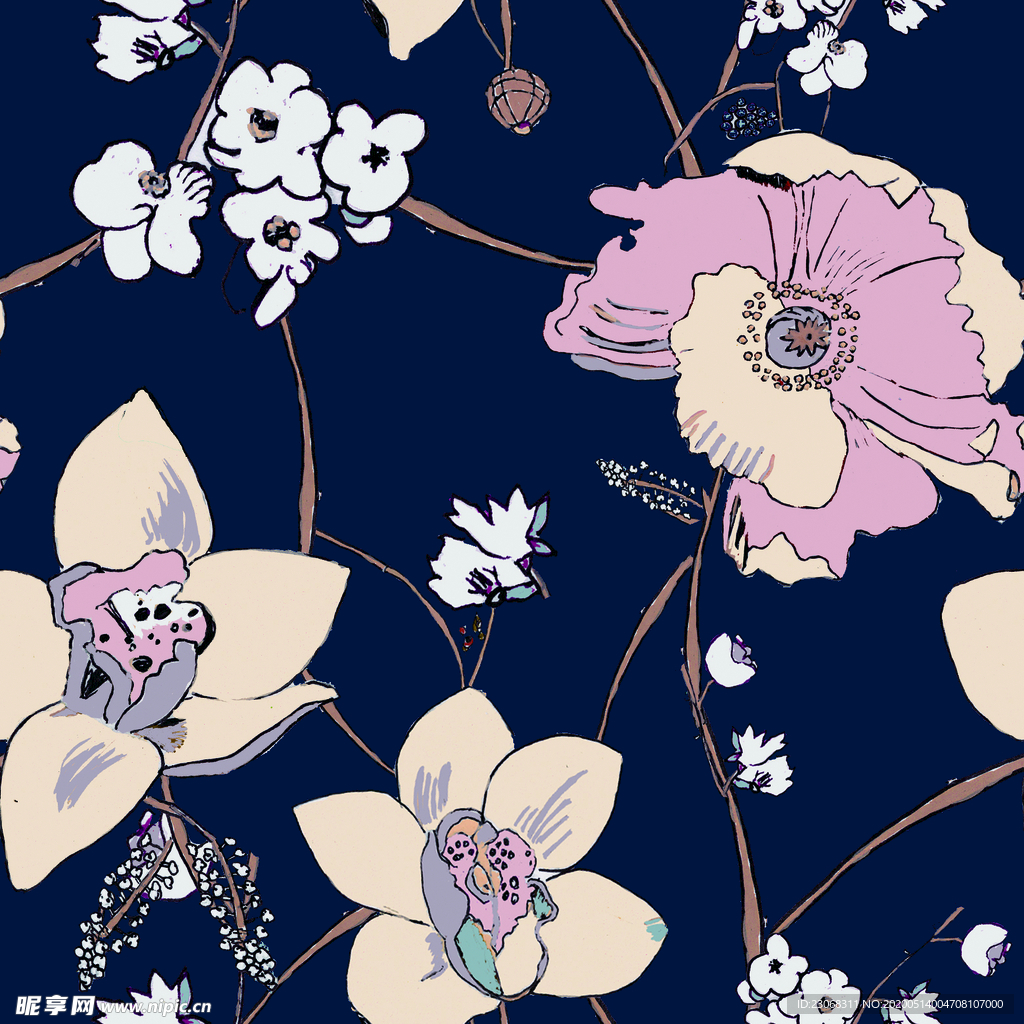 手绘花