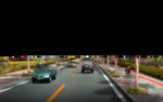 道路绿化 景观效果图