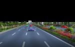 道路绿化 景观效果图