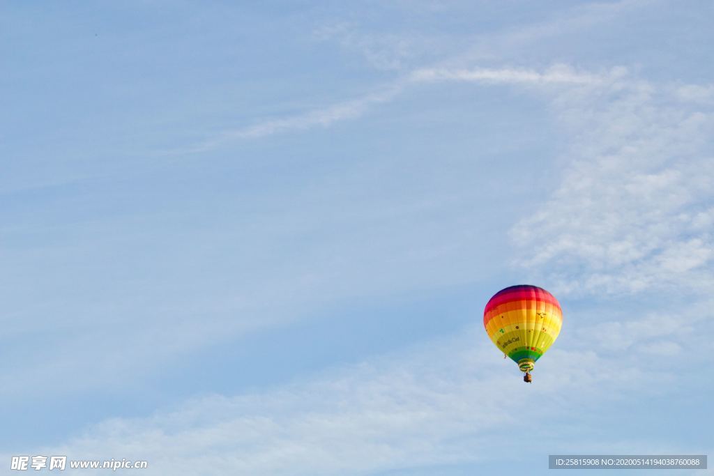热气球缤纷绚丽图片