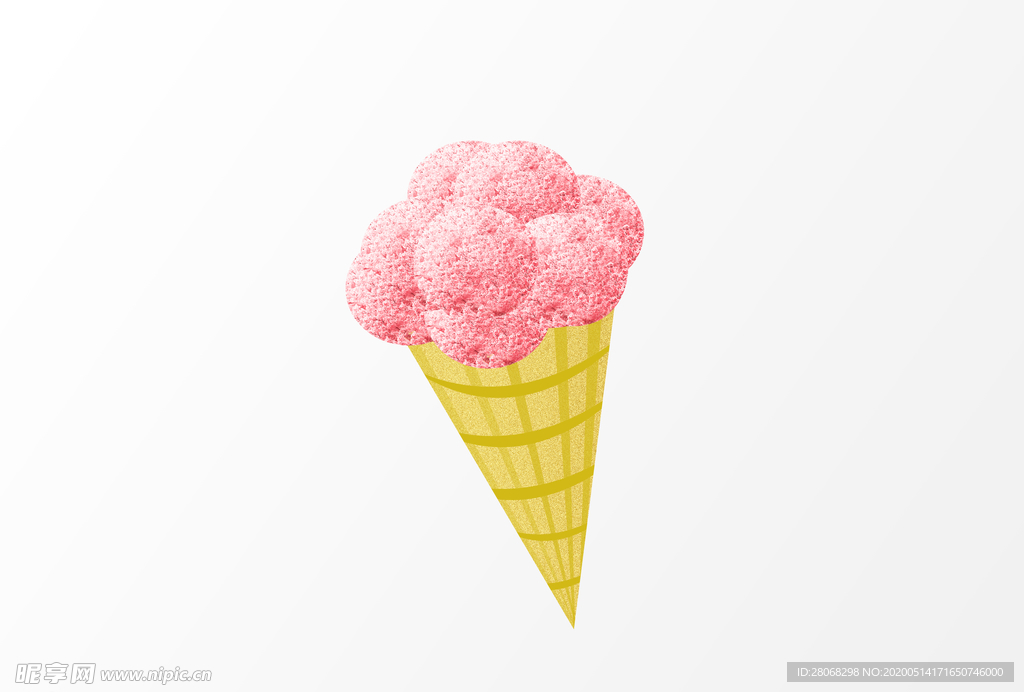 卡通冰淇淋元素