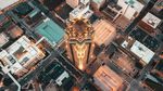 空中鸟瞰摩天大楼
