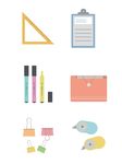 开学季文具矢量图标