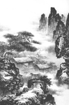 速写风景绘画图案