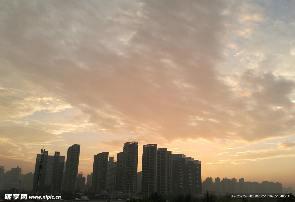 夕阳 城市