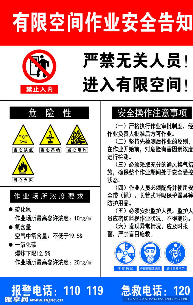 有限空间安全告知