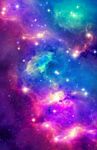 星空  高清  五彩  层次