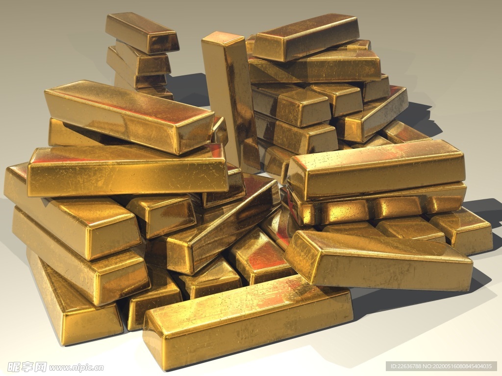 黄金 金条 金子 金属材质