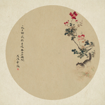 中国风工笔画背景
