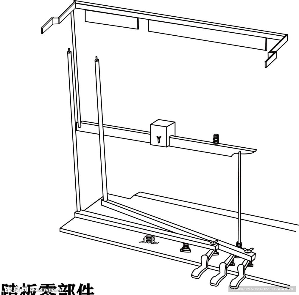 钢琴踏板