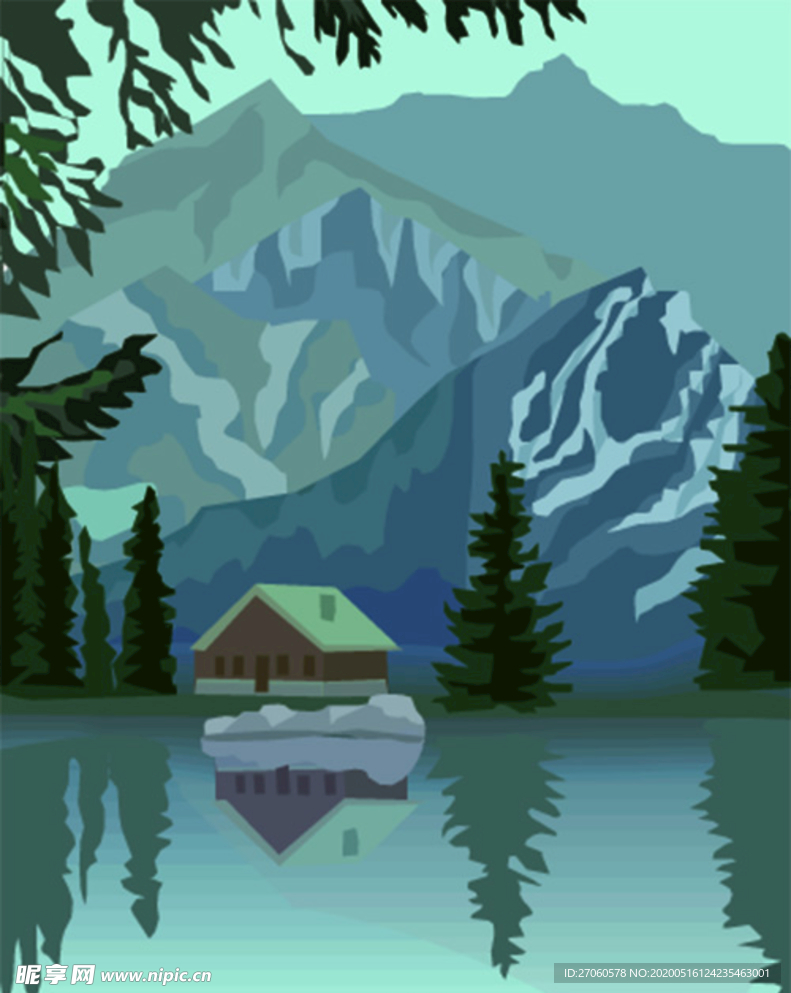 矢量风景插画