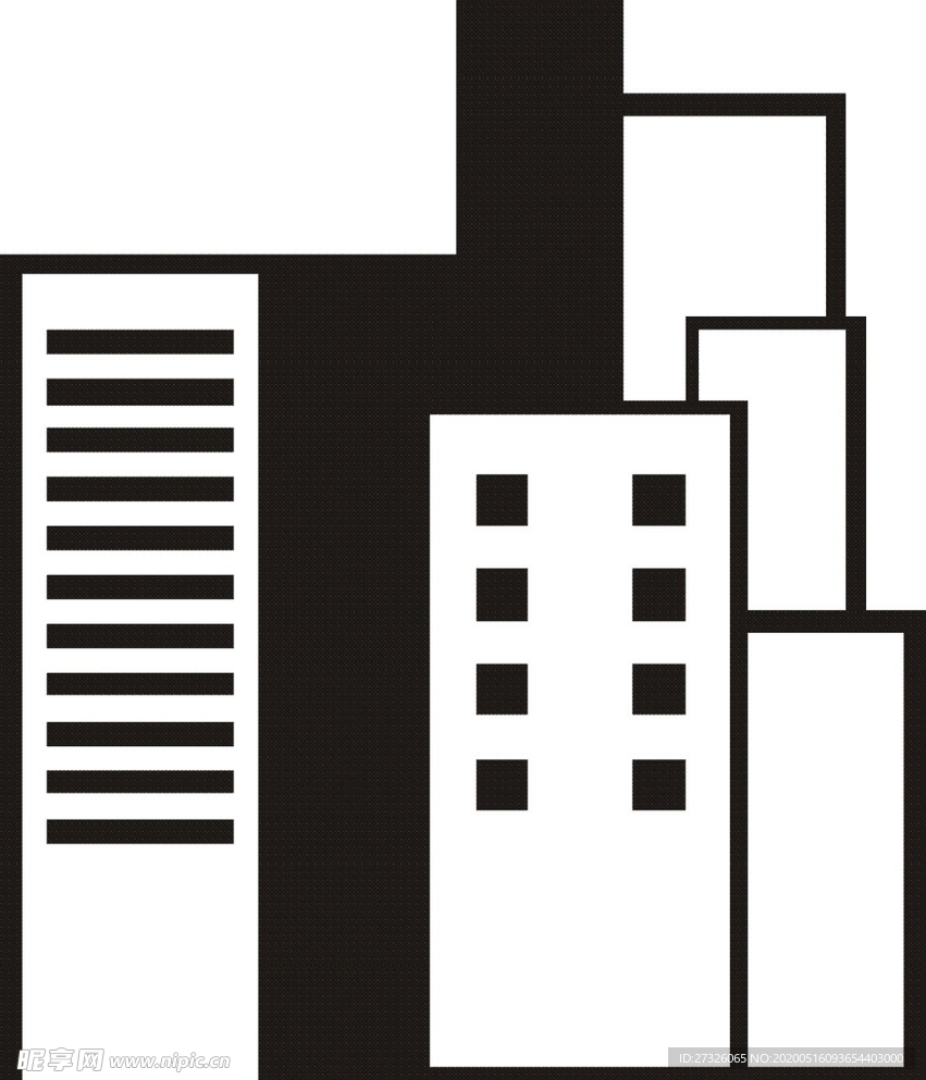 建筑房屋剪影-14