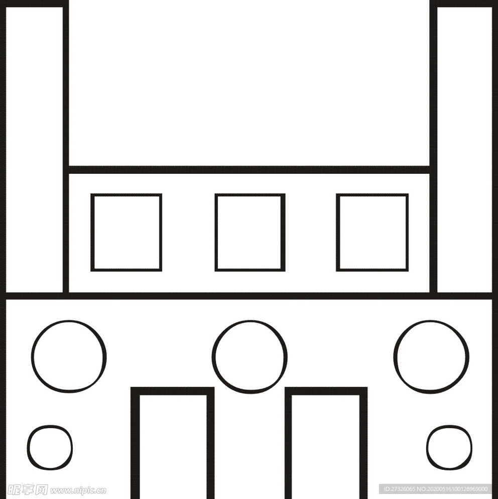 建筑房屋剪影-06
