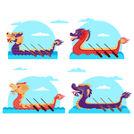 矢量端午龙舟