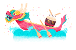 矢量端午龙舟