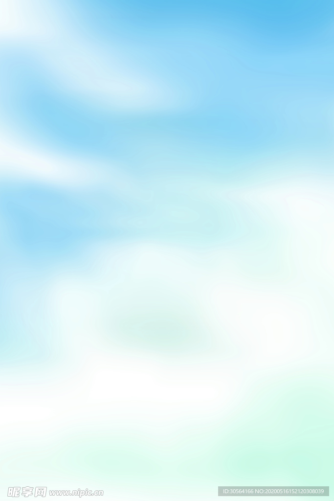 天空渐变云朵清新插画背景