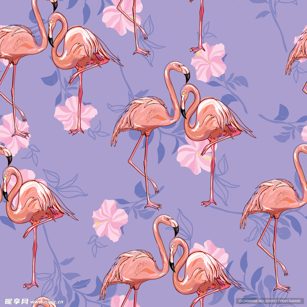 连续花纹