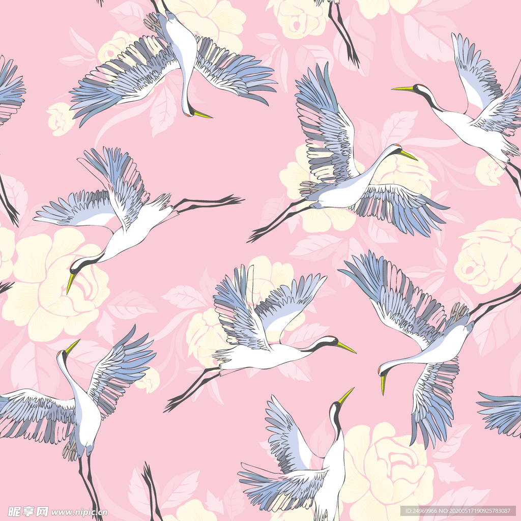 连续花纹