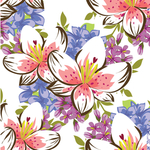 连续花纹