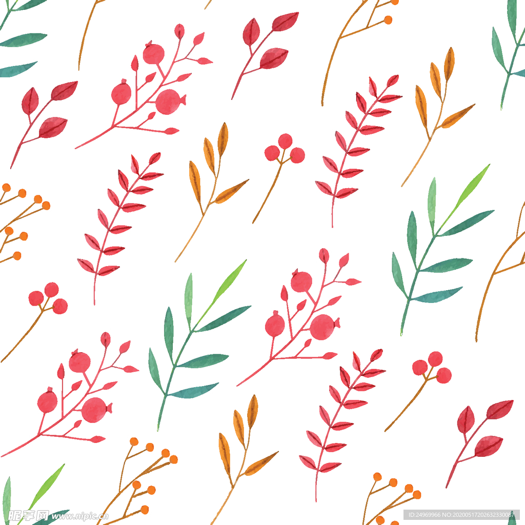 连续花纹