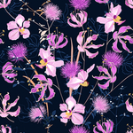 连续花纹