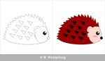 刺猬简笔画