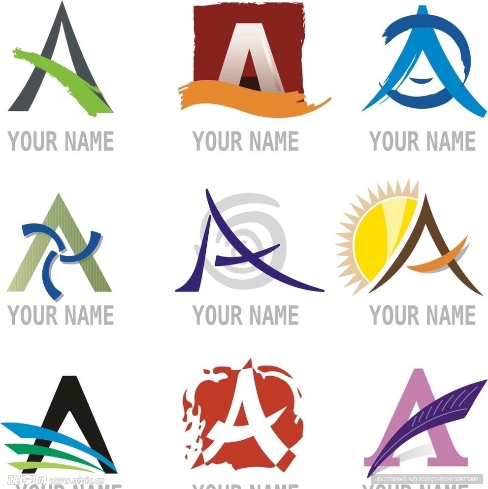 A字母标志设计