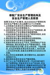 修配厂安全生产管理机构及安全生
