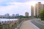 清晨水岸