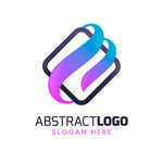 商务简约抽象几何logo设计