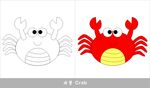 螃蟹简笔画