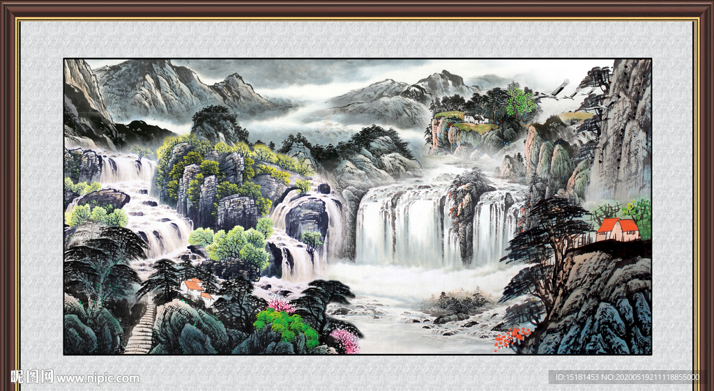 巨幅山水图