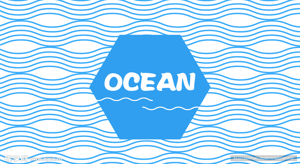 波纹海报