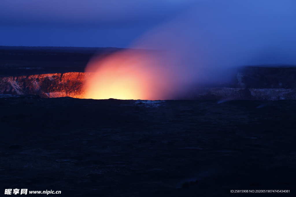 火山熔岩熔浆图片