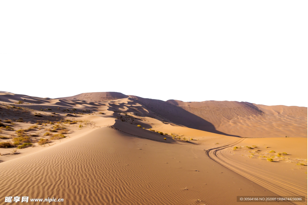 沙漠道路州级公路黄沙辽阔素材
