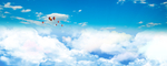 天空云层蓝色蓝天清新自然背景
