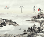 中式背景墙