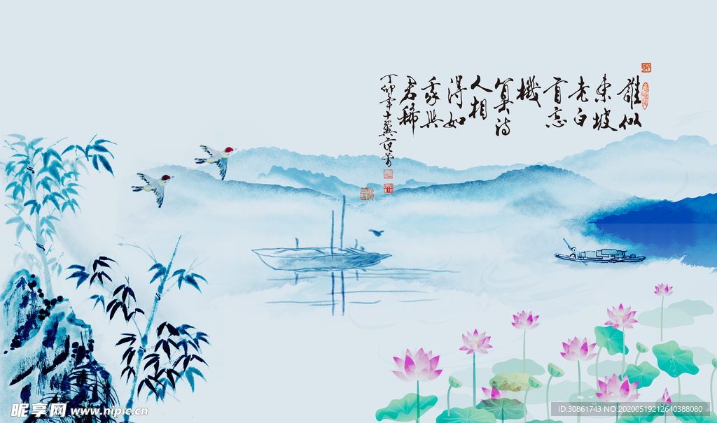 中式背景墙