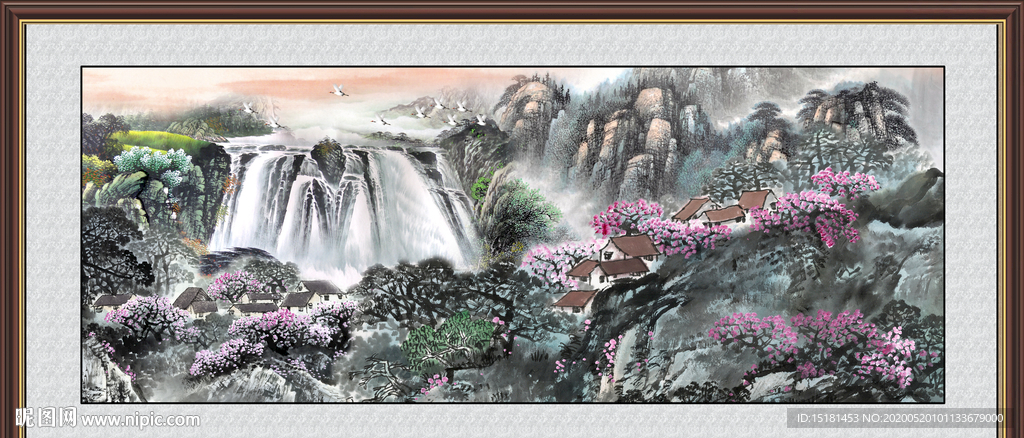 巨幅山水图