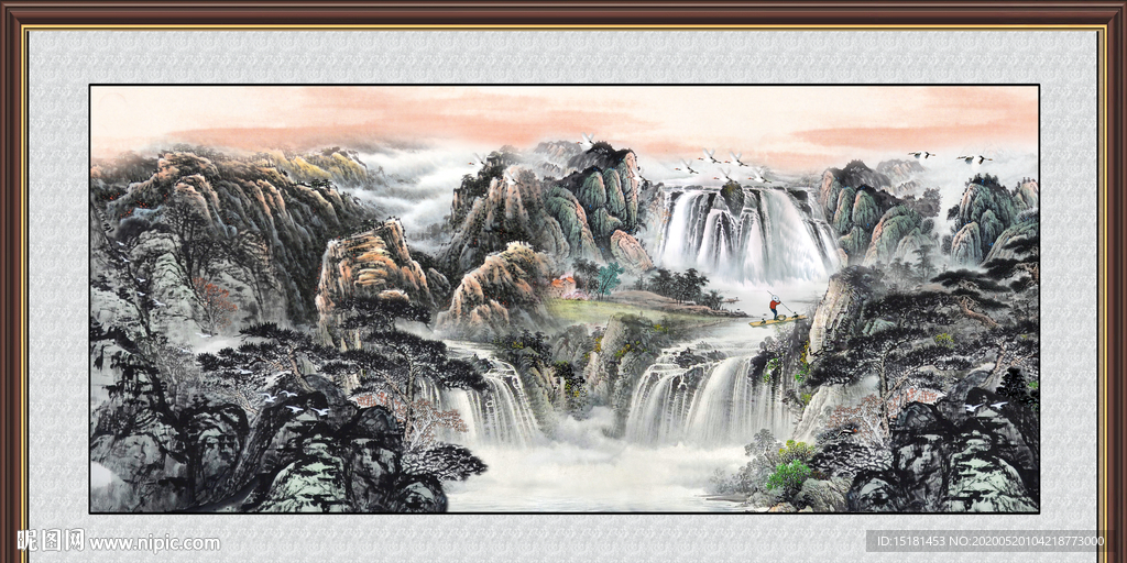 巨幅山水图