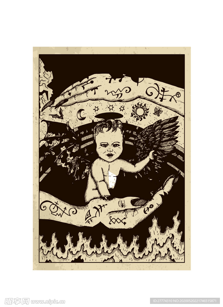 素描画
