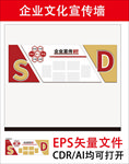 企业文化墙 背景墙