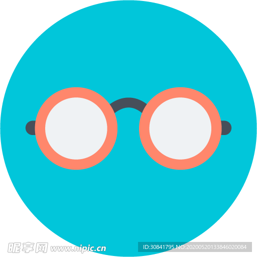 眼镜图标素材 Eyeglasses Frames ( Vector & PSD) - 云瑞设计