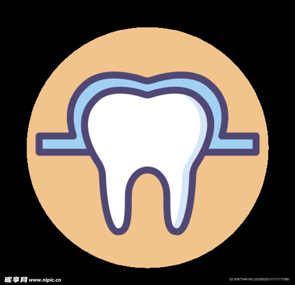牙齿图标 牙医 牙齿 牙科 口