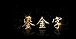 动态鎏金文字