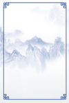 中国风字画框背景