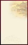 中国风字画框背景