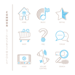 线条图标 线条icon 简洁图