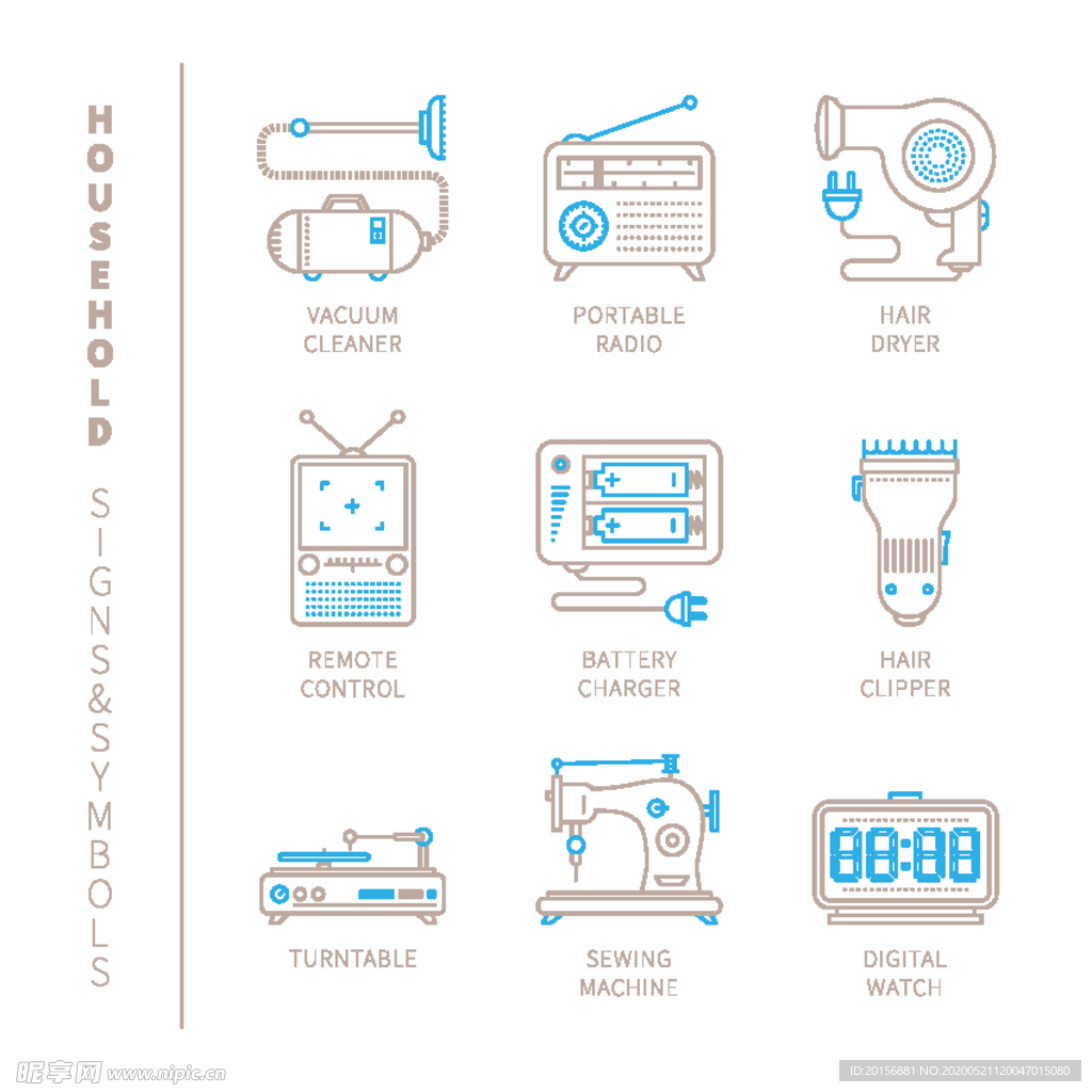 线条图标 线条icon 简洁图